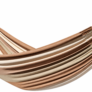 ALL NATURE Hammock Stripes L Macramé. Organic cotton in its natural, original colors.